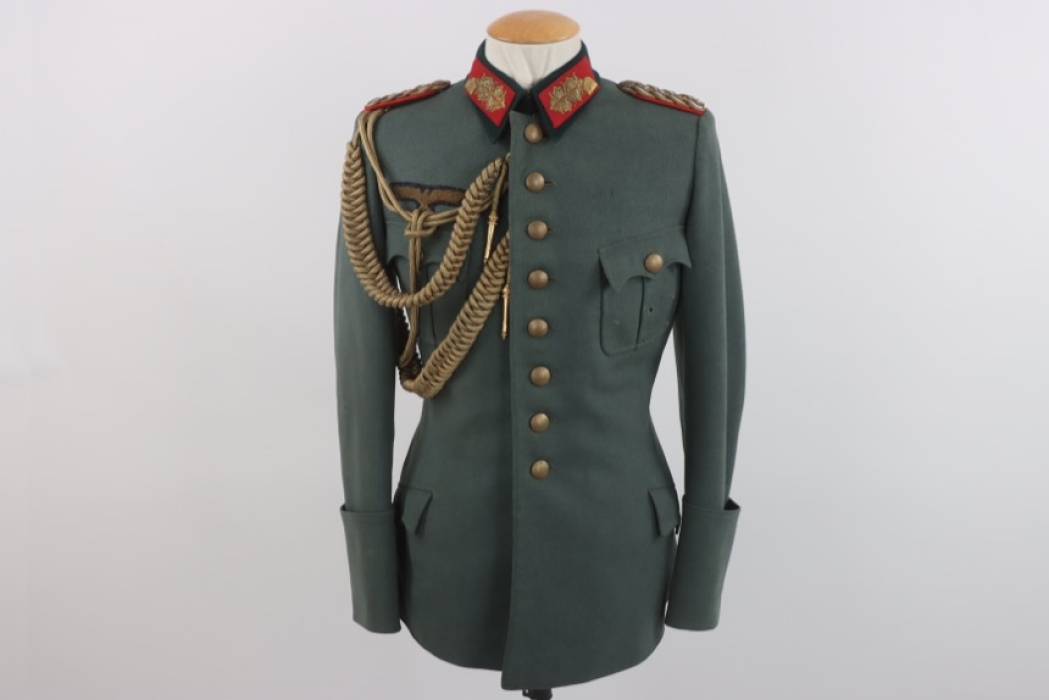 Restored Heer field tunic for a Generalmajor  with Aguilette