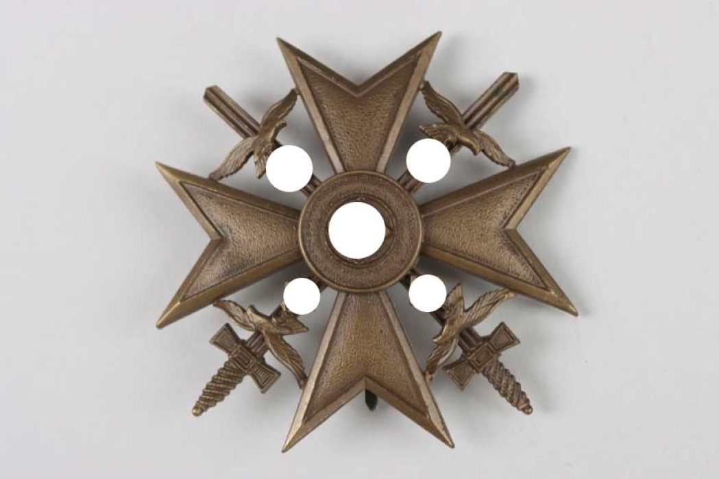 Spanish Cross in Bronze with Swords "S&L"