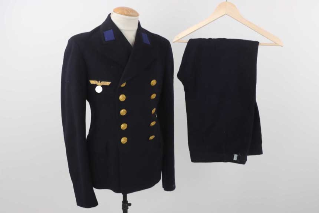 Kriegsmarine blue Colani tunic and trousers