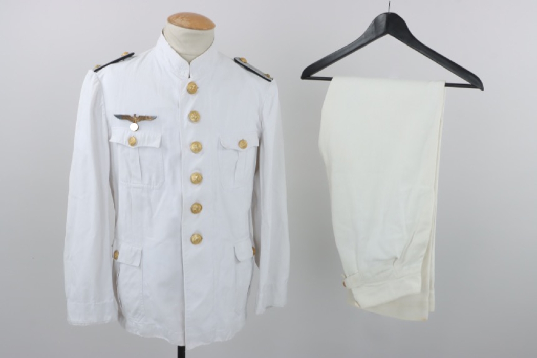 Kriegsmarine white summer tunic and trousers for Officer - 1st pattern