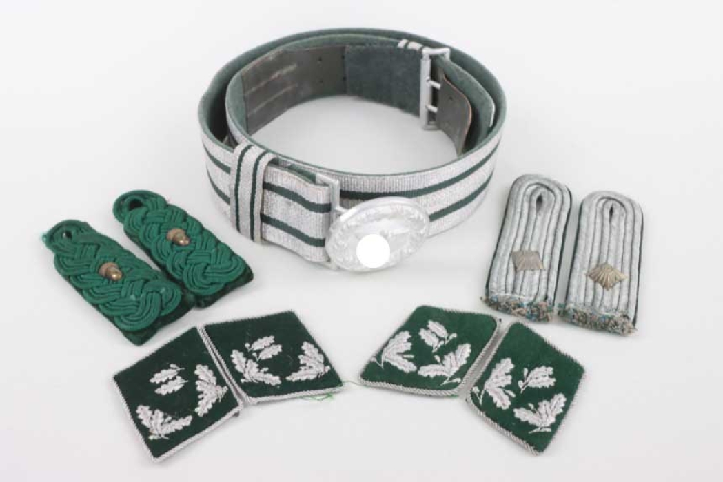 State forestry dress belt and buckle with insignia