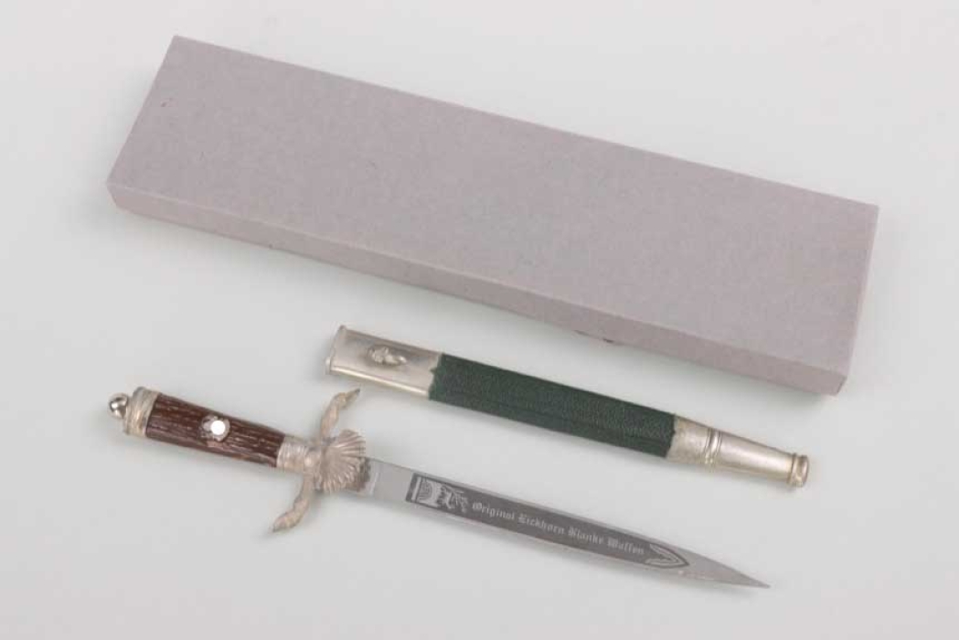 Miniature of a Deutsche Jägerschaft hunting dagger in case - Eickhorn