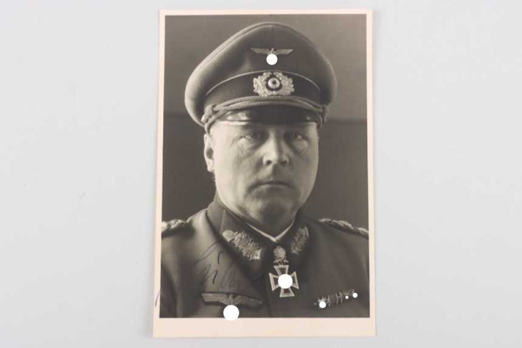 Hube, Hans-Valentin (General) - Diamonds winner signed portrait photo