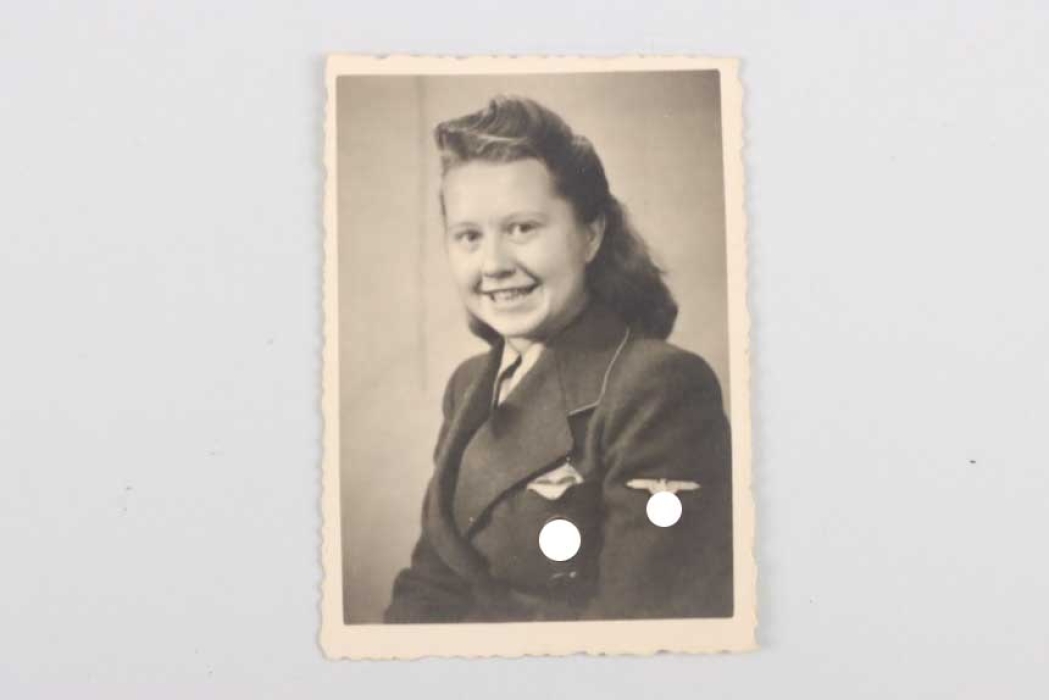Portrait photo of a female SS helper