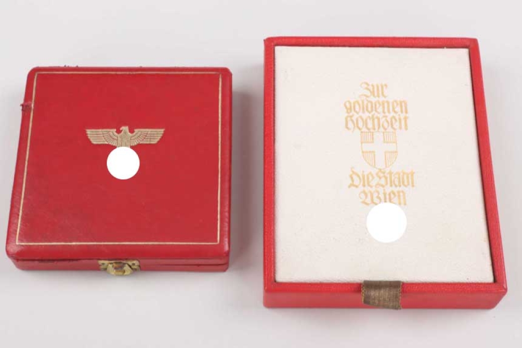 Case of issue to Order of the German Eagle & gift from the City of Vienna