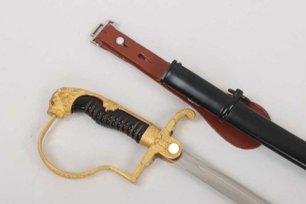 Heer lion's head sabre for officers with hanger - Seilheimer (mint)