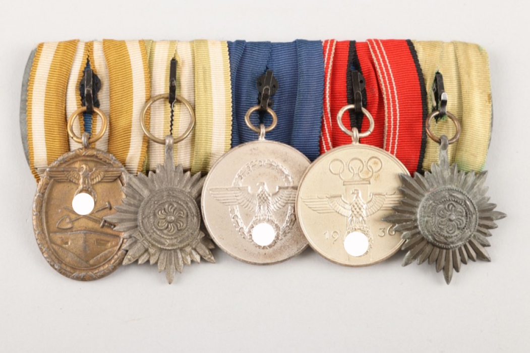 German Olympic Commemorative Medal on Medal Bar