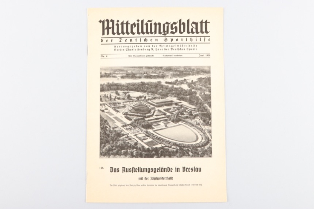 Sportfest Breslau 1938 - Magazine and Fotos