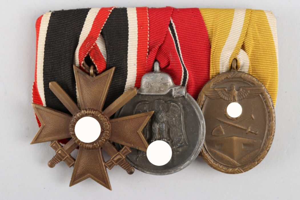 Wehrmacht 3-place medal bar