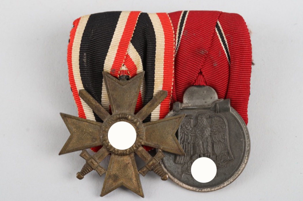 Wehrmacht 2-place medal bar