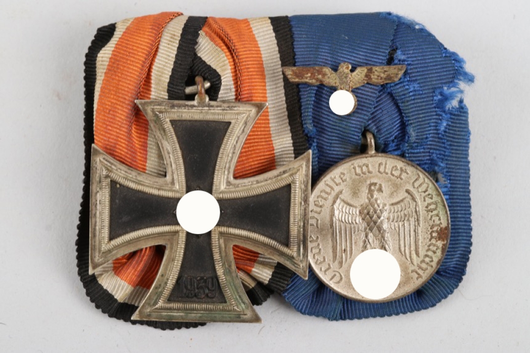 Wehrmacht 2-place Iron Cross medal bar