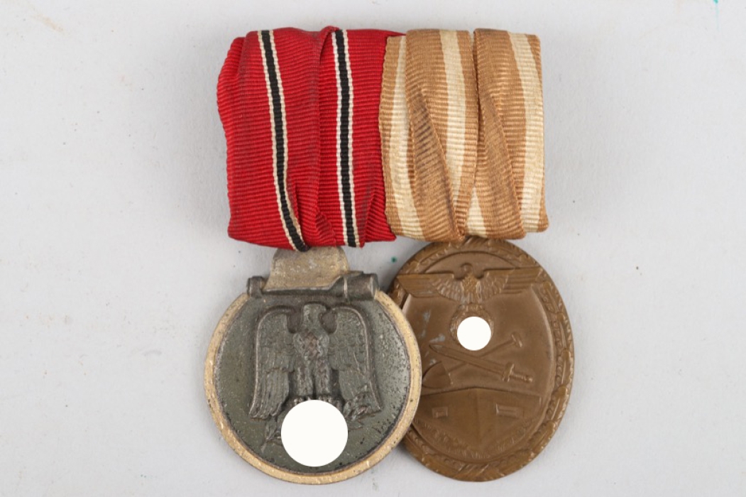 Wehrmacht 2-place medal bar