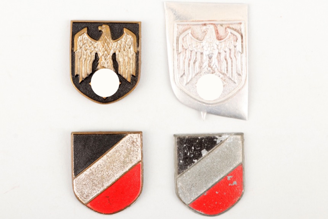 Schield emblems for the Wehrmacht Tropical pith helmet