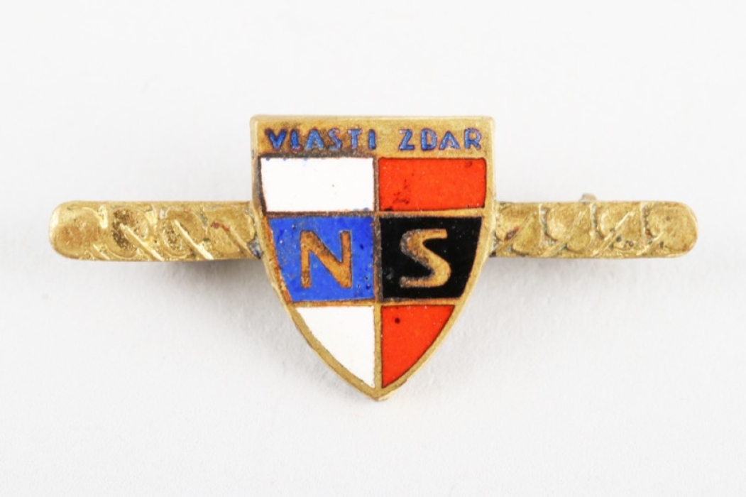 Membership brooch of the Narodni Sourucenstvi
