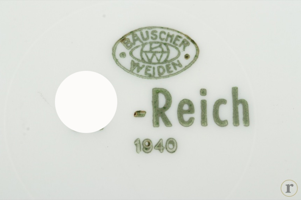 SS porcelain soup plate - "SS-Reich"