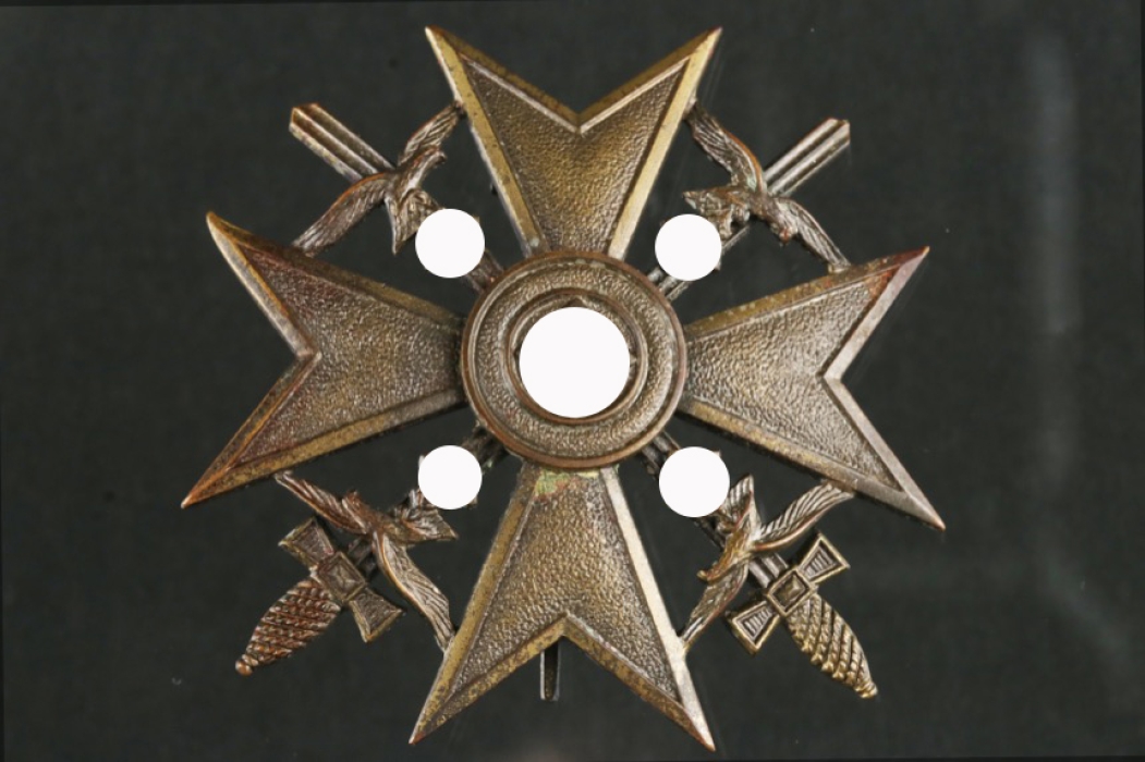 Spanish Cross in Bronze with Swords