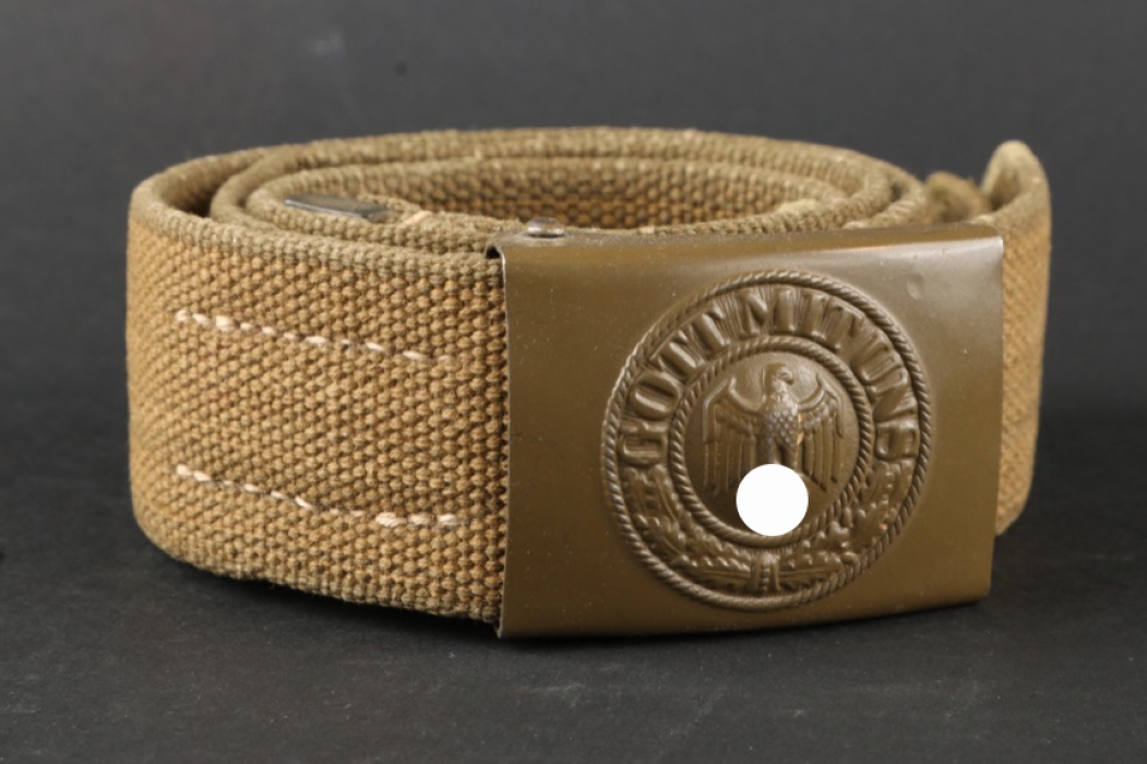 Africa Corps buckle "Gott mit uns" (EM/NCO) and woven belt