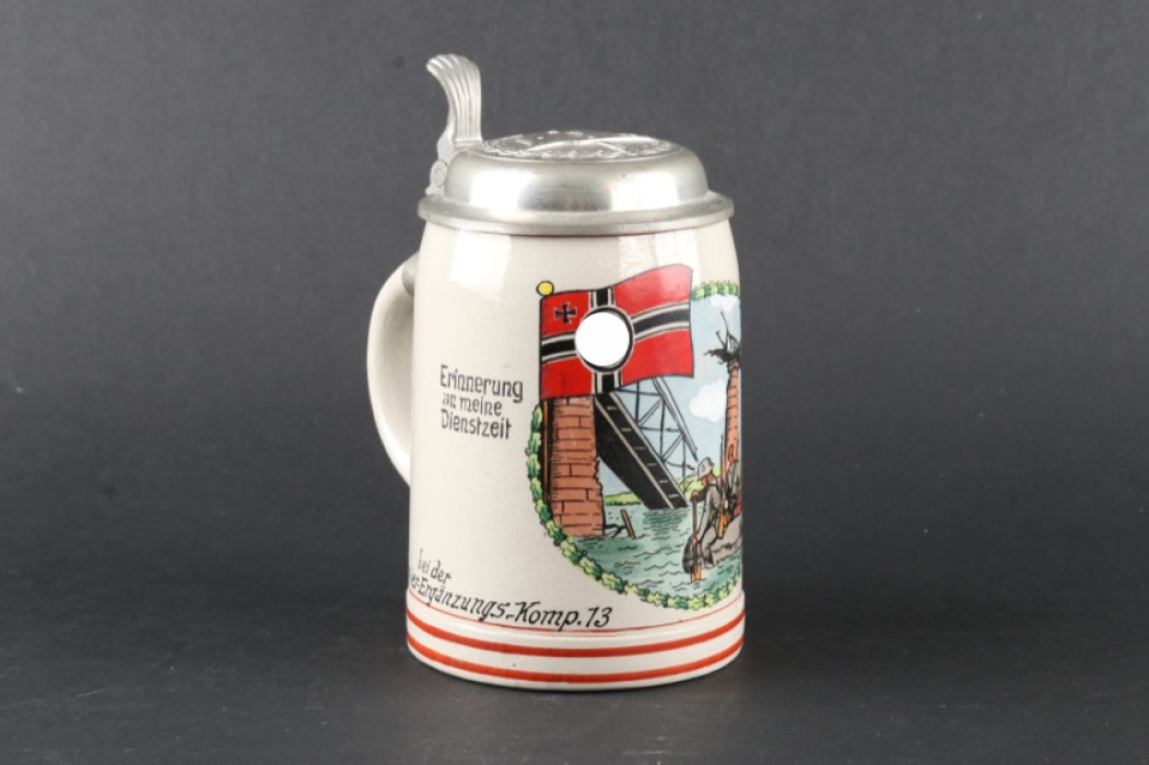 Wehrmacht reservist's beer mug - Engineer Comp. 13