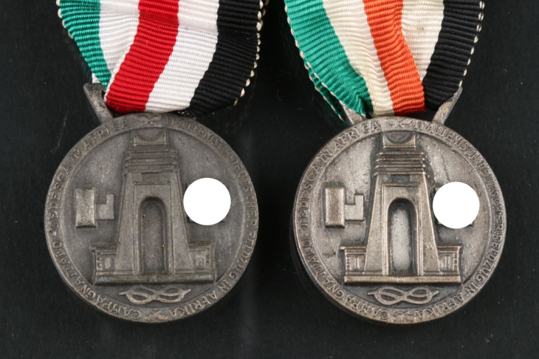 2 Italian-German Medals for the African campaign