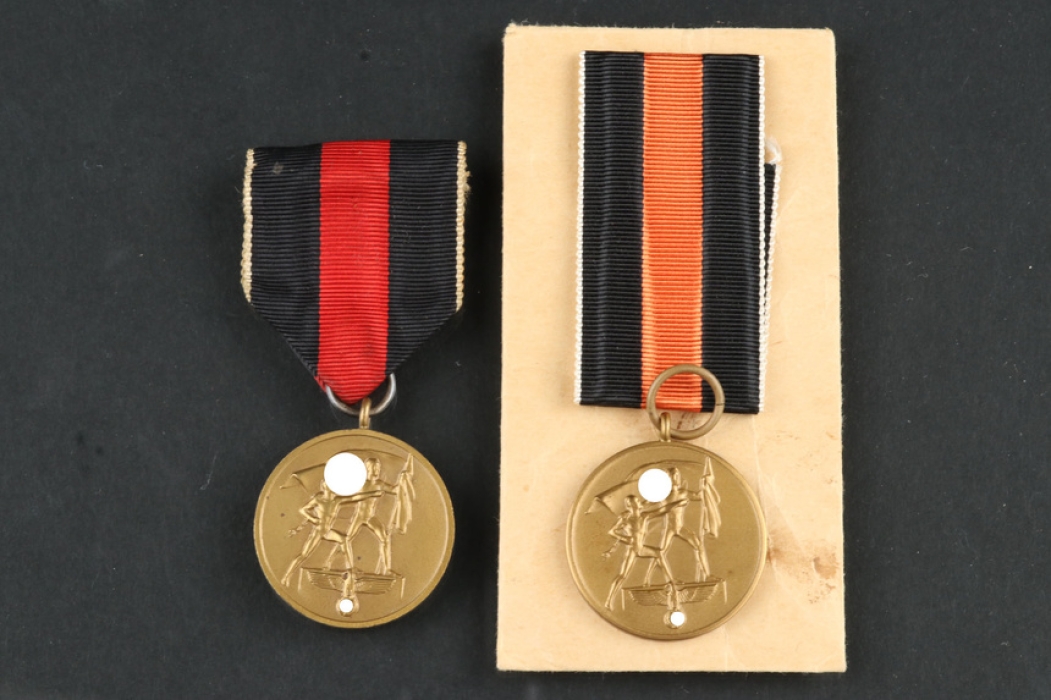 Set of Sudetenland Anschluss medals 1. October 1938