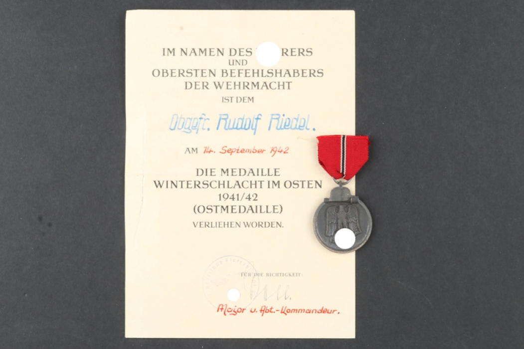 East medal with Document - 1