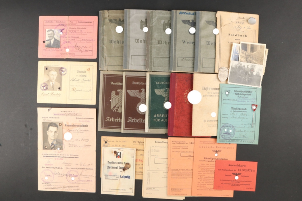Large lot of ID cards