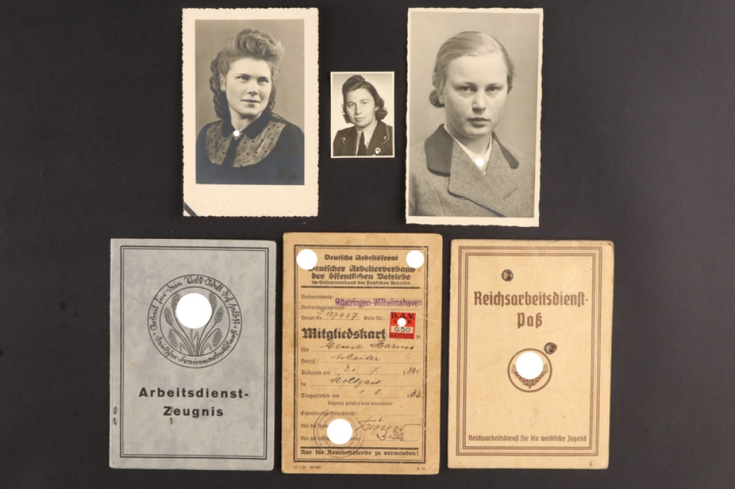 ID Cards and Photos of Women in War