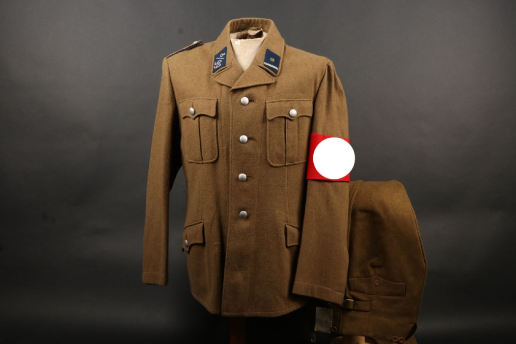 Unissued SA tunic and breeches for an Oberscharführer