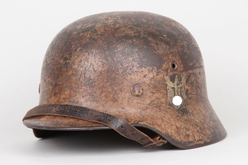 Afrikakorps M40 single decal camo helmet 