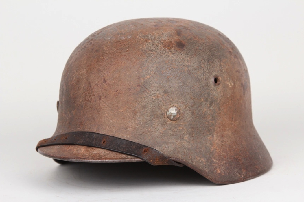 Wehrmacht M35 camo helmet Q64 