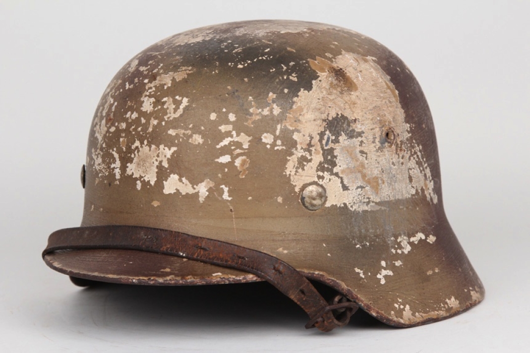 Wehrmacht M40 interesting winter camo helmet 