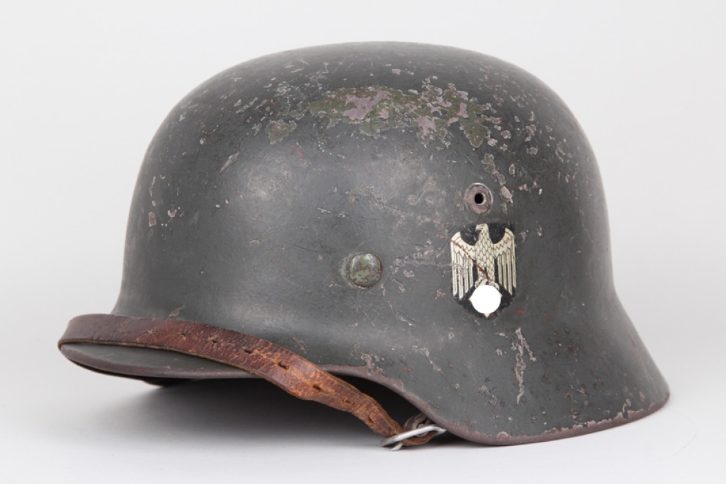 Heer M35 double decal helmet ET64 