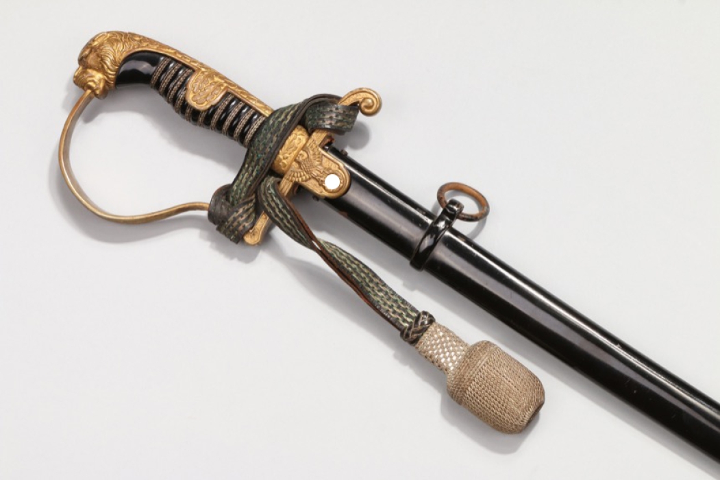 Heer officer's sabre with damascus blade - Paul Müller