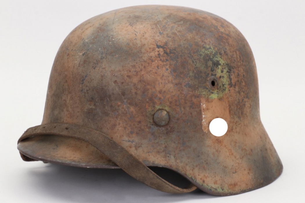 Heer M35 double decal camo helmet