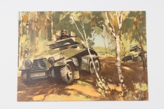 Wehrmacht Panzer propaganda postcard