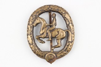 German Horseman's Badge in bronze
