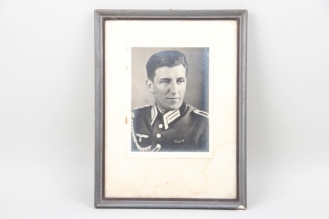 Framed portrait photo Infanterie Feldbwebel