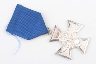 Police Long Service Award in silver