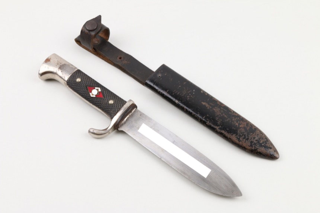 HJ knife with etched blade - C&R.LINDER