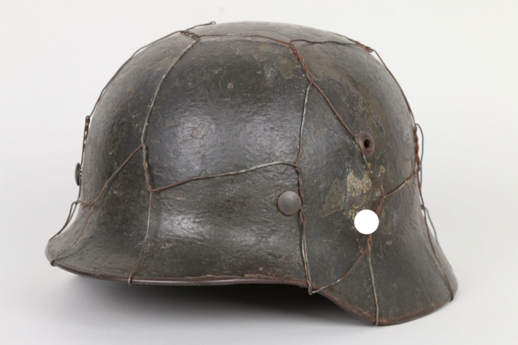 Heer M35 "chickenwire" helmet