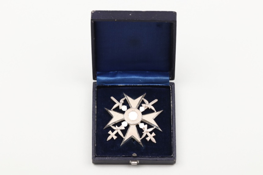 Cased Spanish Cross in silver with swords - SEDLAZEK