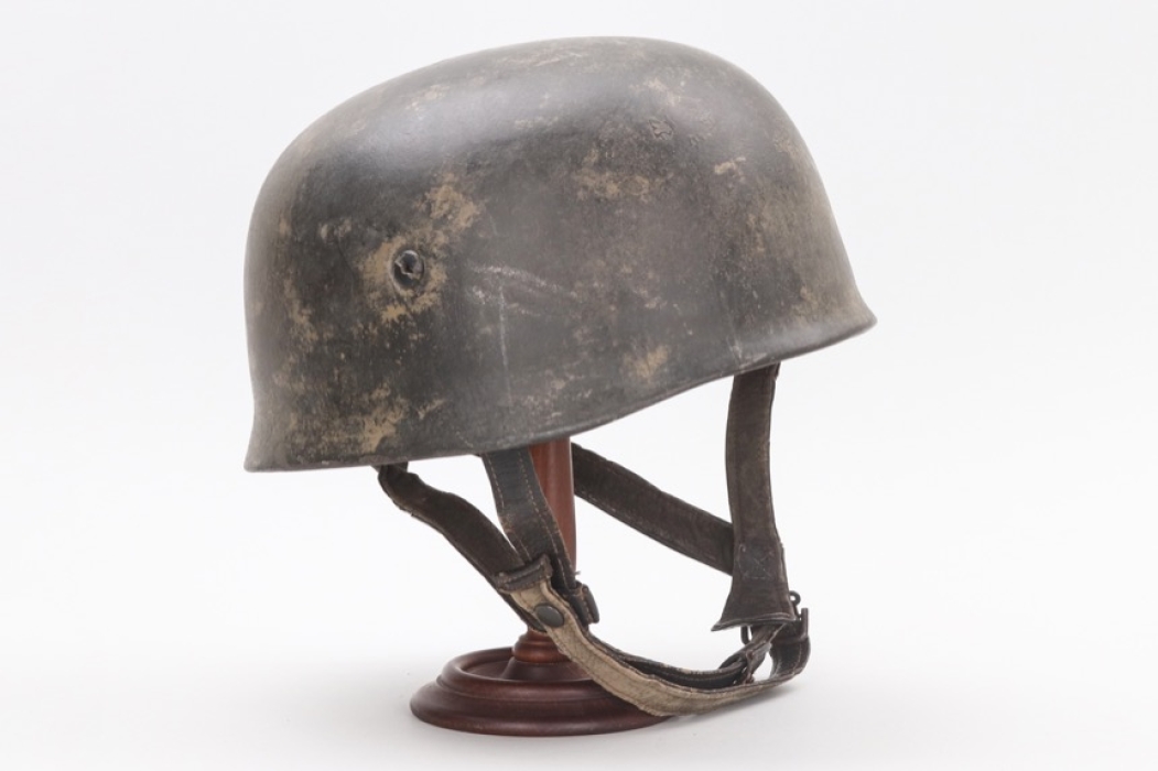Luftwaffe M38 camo paratrooper helmet (Trento find)
