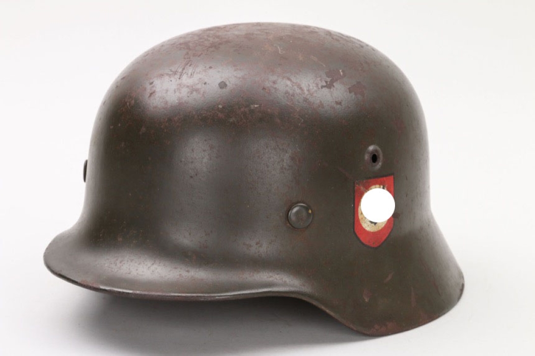 Waffen-SS M35 double decal helmet