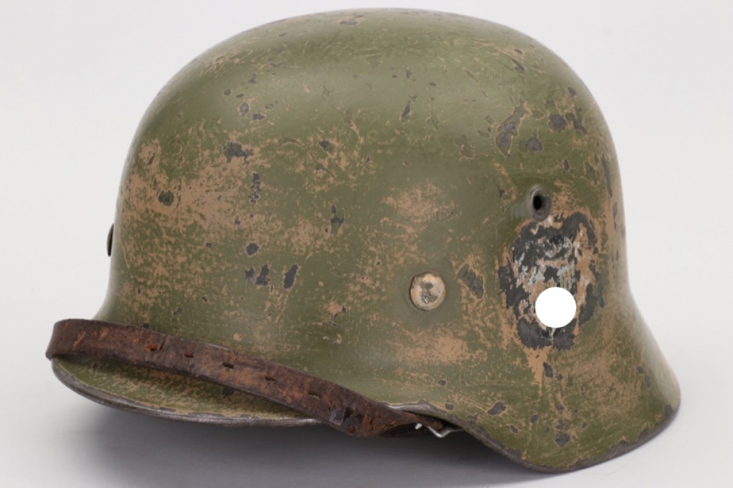 Heer M40 single decal camo helmet - ET64