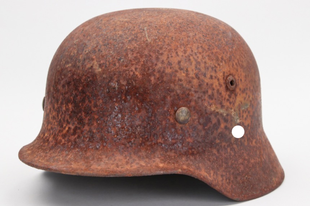 Found at 2400 altitude - Luftwaffe M35 helmet (1)