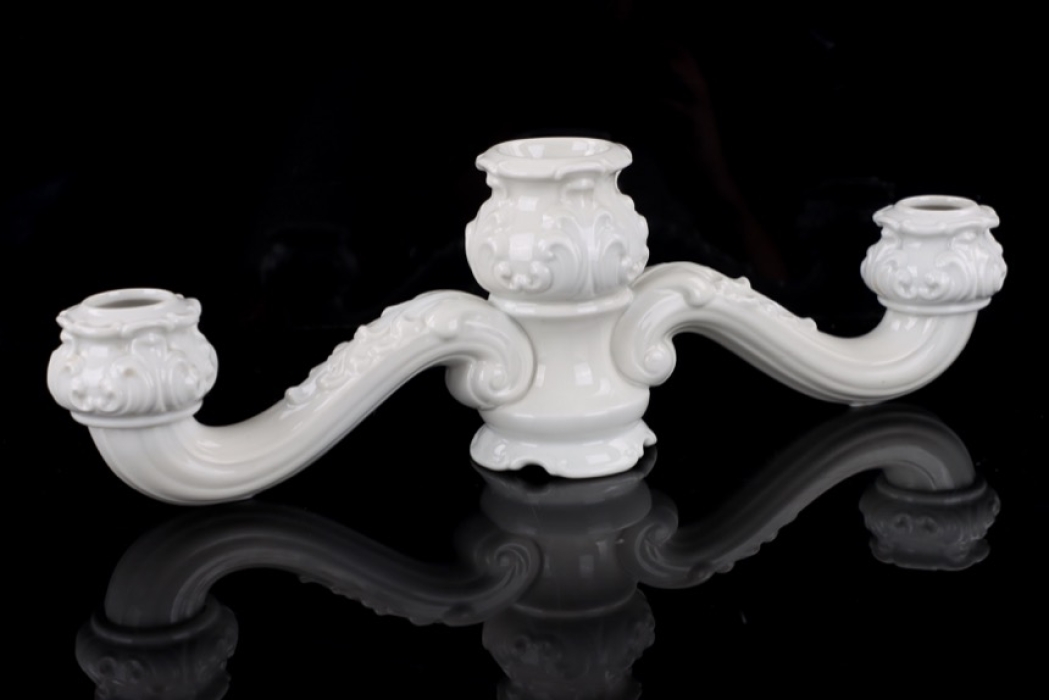 Allach porcelain No.23 - Baroque candelabra with vase and 2 candle holders