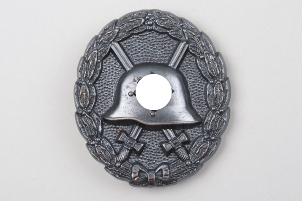 Wound Badge in Black, 1st Pattern tombak hollow blackened by fire